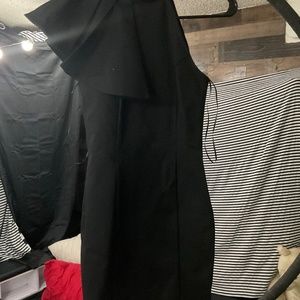 Fashion nova Black midi bodycon dress